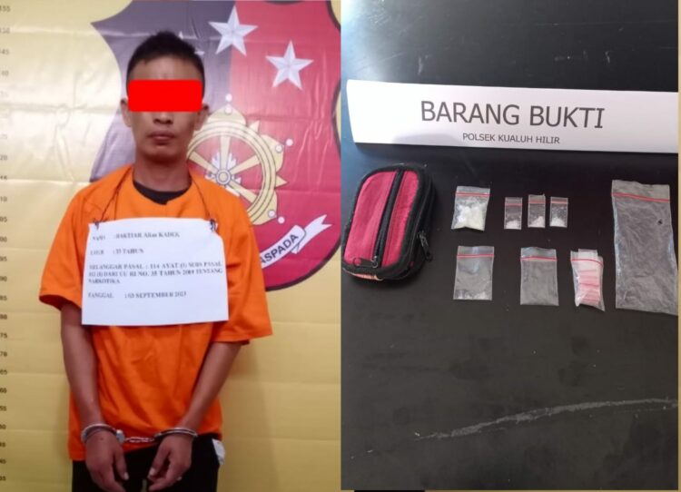 Polsek Kualuh Hilir berhasil mengamankan 1 orang pelaku pengedar Narkoba pada kegiatan Grebek Kampung Narkoba, Minggu (03/09/2023).