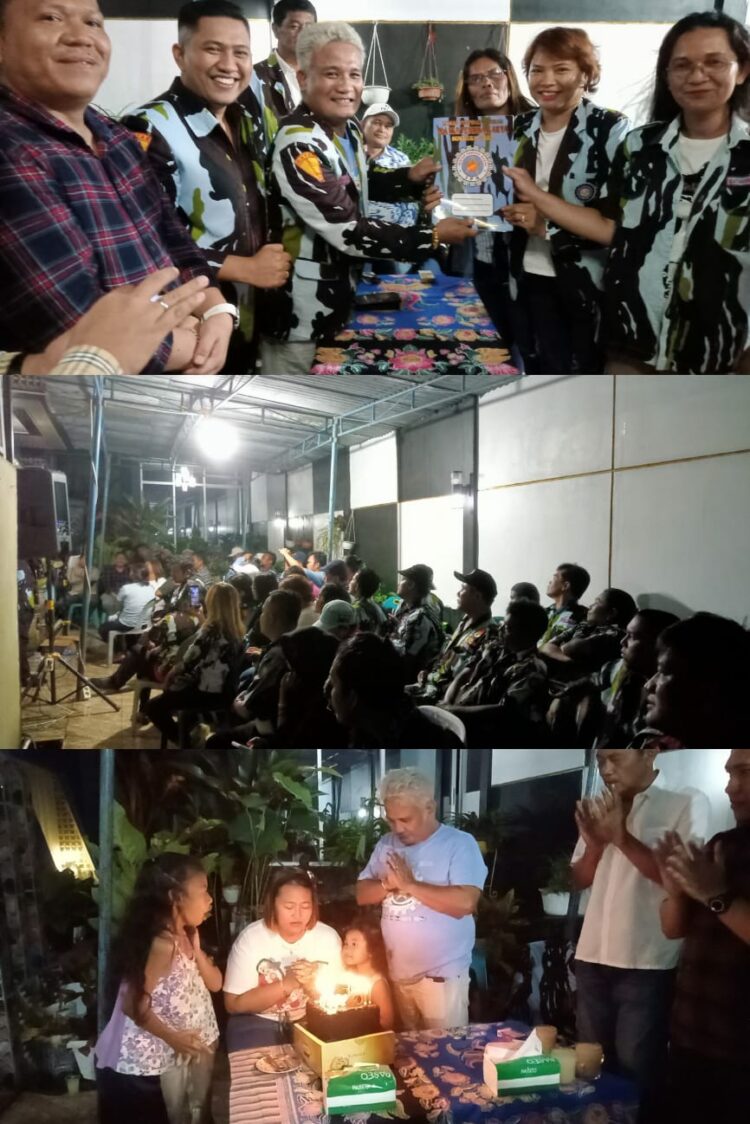 Bertempat di kediaman Ketua DPD IPK kota Pematang Siantar, Rony Raja Simbolon, S.H di jalan Setia Negara, kecamatan Siantar Sitalasari Kota Pematang Siantar, seluruh jajaran keluarga besar DPD IPK kota Pematang Siantar dan para tamu undangan yang hadir antusias merayakannya, Minggu (3/9/2023) pukul 18:00 Wib.