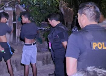 Personel Polresta Manado dan Polsek Jajaran melakukan Patroli Sibulan (sikat pemabuk Jalanan) pada malam Selasa (5/9/2023).