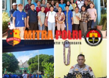 Kapolsek Amarasi, Ipda. Thomas MW. Radiena, SH., MH melaksanakan kegiatan kunjungan sekaligus sosialisasi Bahaya Penggunaan Narkoba, Pornografi, Seks Bebas (Free Sex) di kalangan pelajar, (Tindak Pidana Perdagangan Orang) TPPO serta sosialisasi persiapan dan penerimaan anggota Polri di SMA Negeri 1 Amarasi, Desa Kotabes, Kecamatan Amarasi, Kabupaten Kupang pada hari ini (Kamis/7/September/2023) 08.00 WITA.