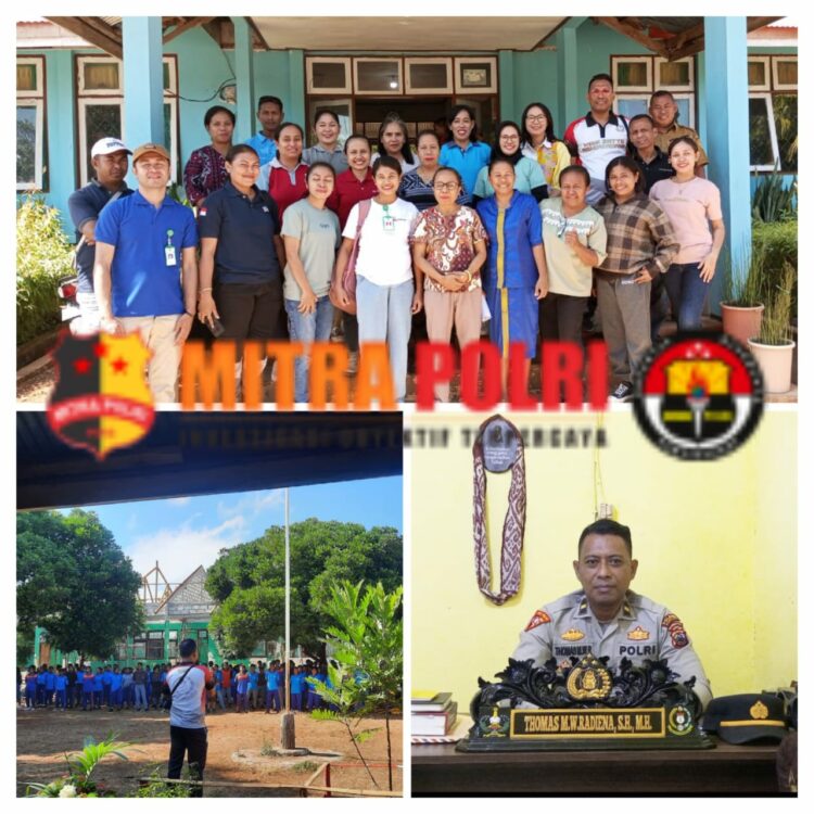Kapolsek Amarasi, Ipda. Thomas MW. Radiena, SH., MH melaksanakan kegiatan kunjungan sekaligus sosialisasi Bahaya Penggunaan Narkoba, Pornografi, Seks Bebas (Free Sex) di kalangan pelajar, (Tindak Pidana Perdagangan Orang) TPPO serta sosialisasi persiapan dan penerimaan anggota Polri di SMA Negeri 1 Amarasi, Desa Kotabes, Kecamatan Amarasi, Kabupaten Kupang pada hari ini (Kamis/7/September/2023) 08.00 WITA.