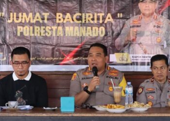 Polresta Manado menggelar acara “Jumat Bacirita” dengan mengundang perwakilan dari beberapa perusahaan pembiayaan di wilayah tersebut.