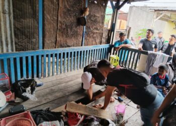 Sat Narkoba Polresta Deliserdang melaksanakan Gerebek Kampung Narkoba (GKN) di Dusun Ampera Utara Desa Sekip Kecamatan Lubuk Pakam Kabupaten Deliserdang, Jumat (8/9/2023)