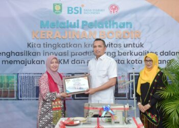 Pemerintah Kota Sabang gandeng BSI gelar pelatihan bordir dan peningkatan UMKM binaan Dewan Kerajinan Nasional Daerah (Dekranasda) Kota Sabang.