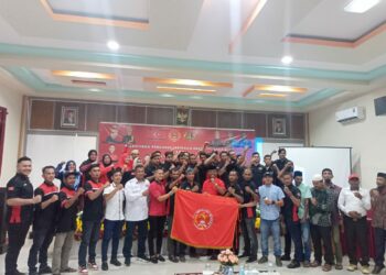 Pelantikan Pengurus Wilayah Jasa Nagan Raya yang digelar dihotel Grand Nagan kawasan jalan Nasional Meulaboh-Tapak Tuan Desa Simpang Peut, kecamatan Kuala