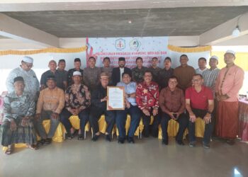 Peluncuran gampoeng mediasi Dewan sengketa Indonesia (DSI) di desa juempa Berghang kecamatan Tanah luas kabupaten Aceh Utara Minggu 17/09/2023.