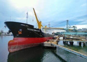 PT PIM mengekspor pupuk urea ke Filipina menggunakan kapal MV. Truong Minh Star  pada Jumat (22/09/2023).