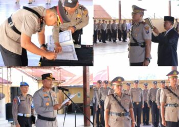 Polres Labuhanbatu mengelar upacara serah terima jabatan (Sertijab) Waka Polres dari pejabat sebelumnya Kompol Drs. Hermansyah kepada Kompol Ricky Pripurna Atmaja di aula Parama Satwika Mapolres setempat, Jalan MH Thamrin Rantauprapat, pada Senin (25/09/2023) sore.