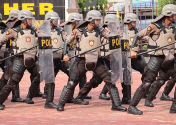 Polres Dumai menggelar Lomba Pengendalian Massa (Dalmas) Awal untuk meningkatkan kemampuan personel serta dalam rangka kesiapan pengamanan Pemilihan Umum (Pemilu) serentak tahun 2024 mendatang, Sabtu (30/9/2023) di Halaman Mapolres Dumai Jalan Jendral Sudirman No. 01 Kelurahan Buluh Kasap Kecamatan Dumai Timur.