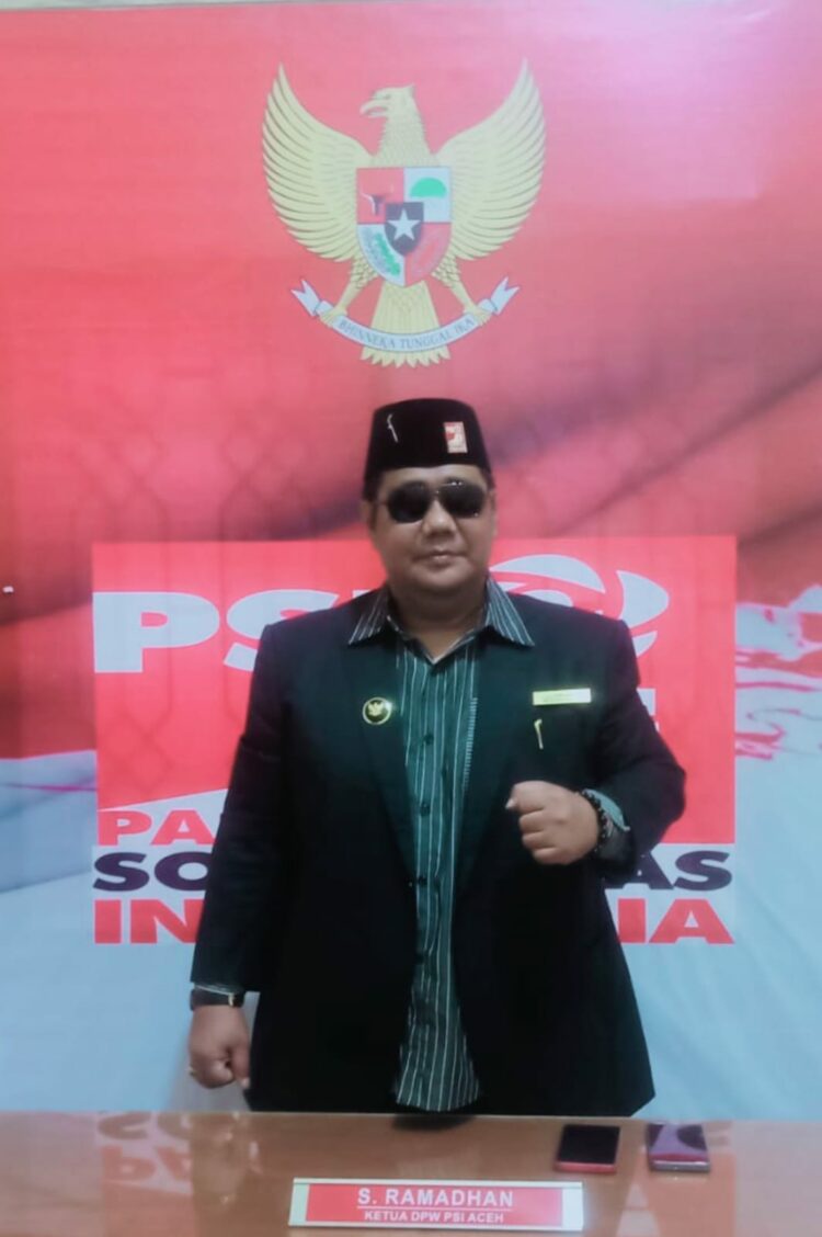 Ketua Dewan Pengurus Wilayah (DPW) Partai Solidaritas Indonesia (PSI) ACEH, Syahruddin Ramadhan Jamil