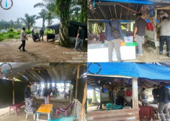 Patroli personel Polsek Kualuh Hulu Rabu (04/10/2023) sekira pukul 09.00 WIB di Lingkungan II Kampung Baru, Kelurahan Aek Kanopan Timur, Kecamatan Kualuh Hulu, Kabupaten Labuhanbatu Utara, Sumut.