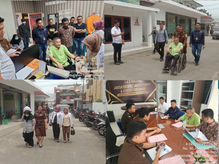 Penyidik unit Tipikor Satreskrim Polres Labuhanbatu melimpahkan tersangka dan barang bukti (Tahap II) dugaan tindak pidana korupsi dalam pengelolaan Uang Persediaan Sekretariat Daerah Kabupaten Labuhanbatu Tahun Anggaran (TA) 2017, yang mengakibatkan terjadinya kerugian keuangan Negara sebesar Rp. 1.347.304.255,- (satu miliar tiga ratus empat puluh tujuh juta lima ratus empat ribu dua ratus lima puluh lima rupiah), pada Rabu (04/10/2023) siang sekira pukul 11.30 Wib di Kantor Kejaksaan Negeri Labuhanbatu.