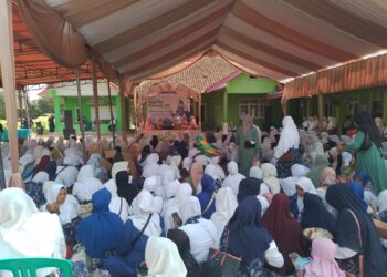 Antusias Warga Desa Singasari dalam menghandiri Peringatan Maulid Nabi Muhammad SAW