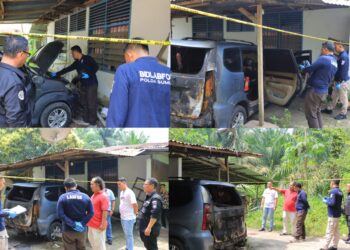 Polres Labuhanbatu bersama Bid Labfor Polda Sumatera Utara lakukan Olah TKP, Minggu (08/10/2023).