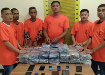 DITANGKAP: Polda Sumut berhasil menangkap jaringan narkoba Aceh-Medan-Lampung yang dikendalikan dari lapas. (Foto Dok/ Polda Sumut)