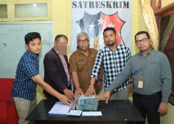 Unit Tipidkor Sat Reskrim Polres Samosir berhasil melakukan penyelamatan aset dan keuangan Desa Pallombuan Tahun Anggaran 2022 senilai Rp. 212.051.944,40