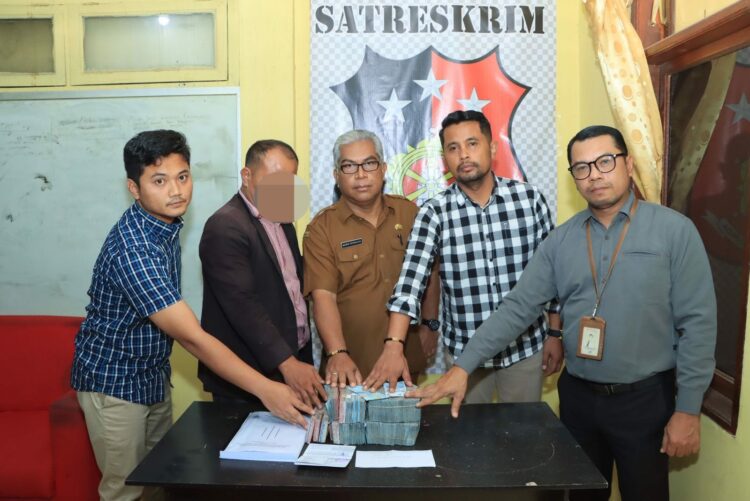 Unit Tipidkor Sat Reskrim Polres Samosir berhasil melakukan penyelamatan aset dan keuangan Desa Pallombuan Tahun Anggaran 2022 senilai Rp. 212.051.944,40