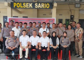 Pelaksanaan Kegiatan Pembinaan Etika Profesi Polri oleh Propam Polda Sulut di Polsek Sario