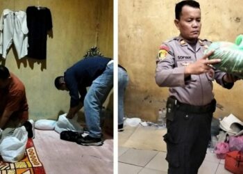 Kepala Satuan Tata Hukum (Kasat Tahti) Polresta Manado, AKP Nurhidayat Potabuga, memimpin sebuah operasi tak terduga di Rumah Tahanan (Rutan) Polresta Manado.