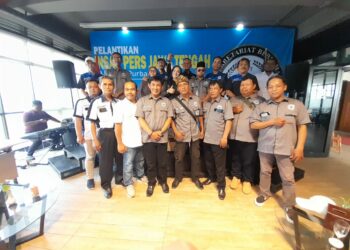 Pengukuhan Insan Pers Jawa Tengah (IPJT) yang diadakan di Grend Hotel Braling Sabtu 14/10/23.
