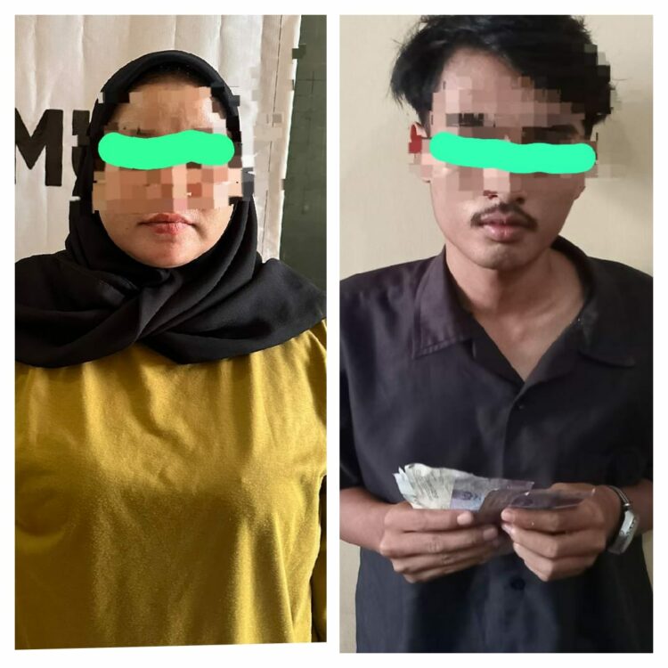 DIAMANKAN: Polda Sumut mengamankan penjual dan pembeli Chips Higgs Domino di Binjai, Minggu (15/10/2023). (Foto Dok/Polda Sumut)