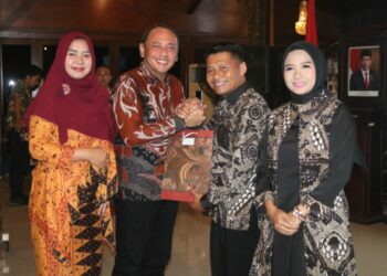 Acara Pisah Sambut Danlanal Tegal, Kamis (26/10/2023) di Pendopo Ki Gede Sebayu, Komplek Balai Kota Tegal.