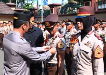 Kadiv Humas Polri Irjen Sandi Nugroho menerima kunjungan Taruna Tingkat III Akpol Angkatan 56, Rabu, 18 Oktober 2023.