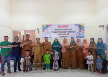 Camat Kuala melakukan Launching Gerakan Orang Tua Asuh (Go Start) bertempat di kantor Camat setempat kawasan Desa ujung Fatihah.