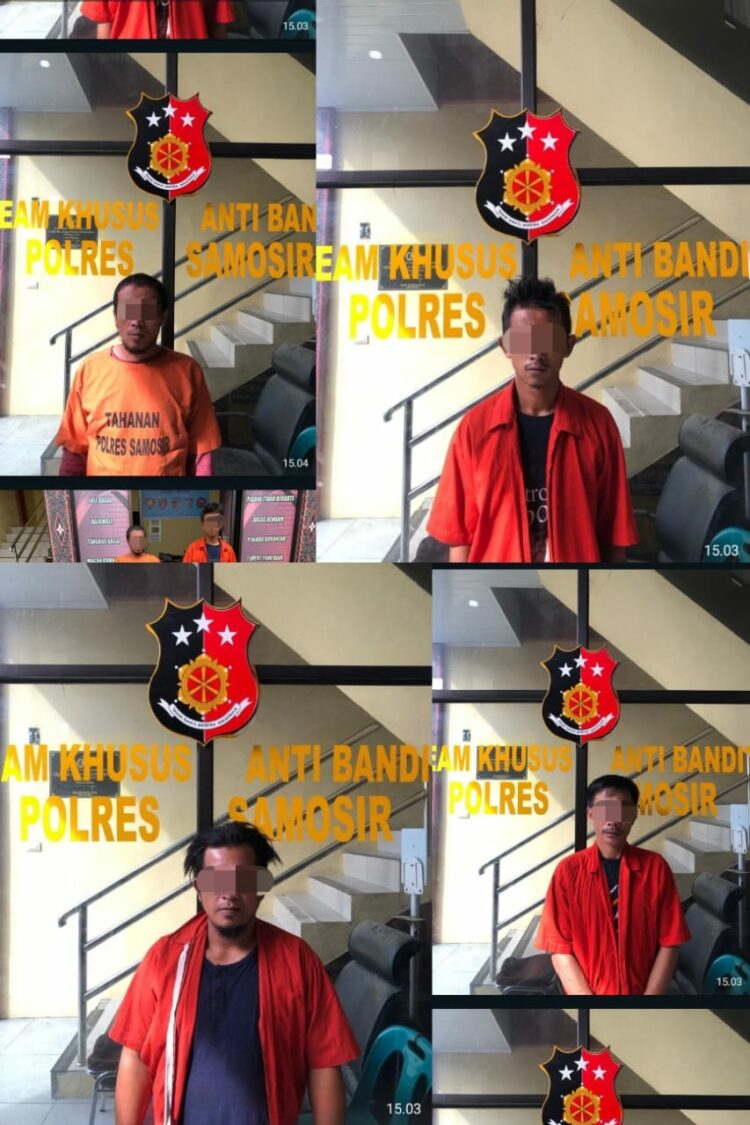 Tersangka pertama, PMS (35 tahun, Kristen), ditangkap di Jalan Asahan Km 4 Batu Empat Kecamatan Siantar Kabupaten Simalungun. Sedangkan tersangka kedua, MRP (26 tahun, Islam) ditangkap di Jalan Pendeta J.Wismar Saragih Tj Pinggir Kecamatan Siantar Martoba Kota Pematang Siantar. Selain itu, tersangka ketiga, IS (33 tahun, Katholik), ditangkap di Jalan Asahan Km 4 Batu Empat Kecamatan Siantar Kabupaten Simalungun dan tersangka keempat, AZ (46 tahun, Islam), ditangkap di Jalan Patuan Anggi Kecamatan Siantar Utara Kota Pematang Siantar.