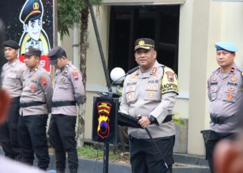 POLRES Banjarnegara menggelar kegiatan apel Sinergitas dan silaturahmi 3 pilar plus bertempat di halaman Kantor Kecamatan Banjarnegara.