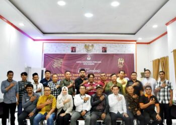 Rapat Pleno Penetapan Daftar Calon Tetap (DCT) Anggota DPRK Sabang dalam Pemilu Tahun 2024 di Aula KIP Kota Sabang, Jum'at (3/11/2023).