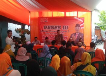 Reses masa persidangan III Tahun 2023 anggota DPRD kota Tegal dari fraksi PKS, Tauchidin, bertempat di kediaman Ibu. Muah Jl. Metro Kel.Debong lor Kec. Tegal Barat Sabtu (4/11/23) berjalan lancar