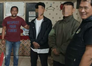 Pelaku yang berhasil diamankan adalah AM (19 tahun) dan RM (18 tahun), keduanya beralamat di Kelurahan Pandu LK II, Kecamatan Bunaken (Foto : Dok/Polresta Manado)