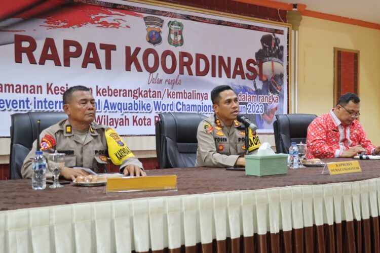 AKBP Yogen Heroes Baruno SH S.I.K pimpin rapat koordinasi bersama dinas Pemko Pematang Siantar.