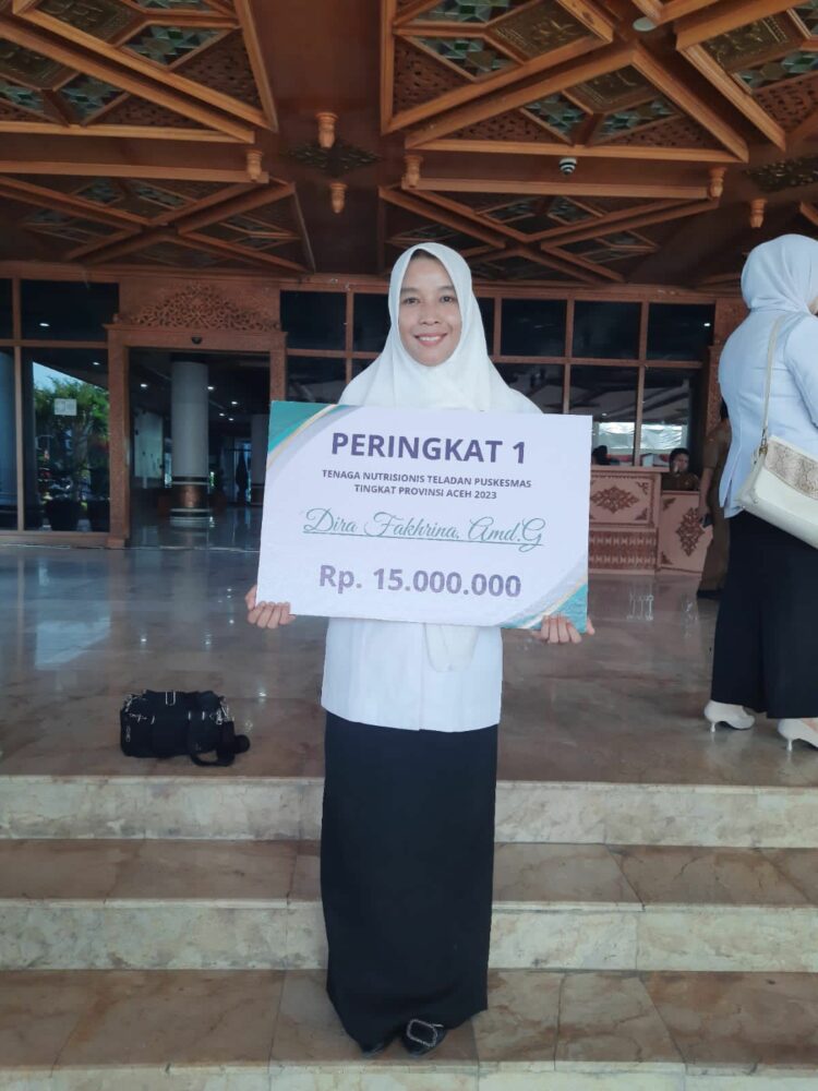 Program inovasi kesehatan UPTD Puskesmas Sukajaya Sabang 'Telor Centing', meraih juara 1 tingkat Provinsi Aceh Tahun 2023. Telor Centing merupakan program inovasi kesehatan untuk mencegah stunting dan wasting yang dicetuskan oleh tenaga kesehatan dibidang gizi masyarakat, Dira Fakhrina Amd. Gz.