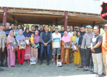 Kapolres Soppeng AKBP Dr. (C) H. Muhammad Yusuf Usman S.H.,S.I.K.,M. kembali meninjau lokasi TPS terjauh di wilayah Desa Bulue (Data'e) Kecamatan Marioriawa, Kabupaten Soppeng.
