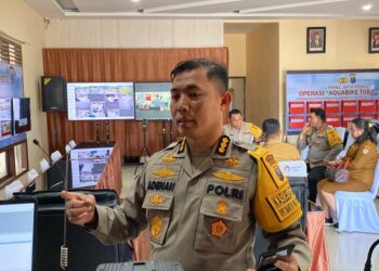 RUANG KONTROL CCTV: Ruang kontrol CCTV canggih dipasang Polda Sumut untuk amankan Aquabike Jetski Danau Toba. (Foto Dok/ Polda Sumut)