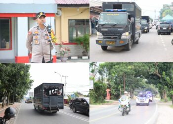 Dalam rangka menjaga ketertiban dan keamanan menghadapi Pemilihan Umum (Pemilu) 2024, Polres Labuhanbatu melakukan patroli cipkon di wilayah Kab. Labuhanbatu dan Kab. Labuhanbatu Utara, Minggu (26/11/2023).