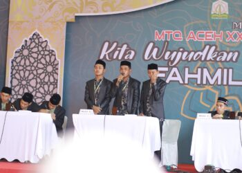 Kafilah Nagan Raya berhasil masuk semi final cabang Fahmil Qur'an putra pada Musabaqah Tilawatil Qur'an (MTQ) XXXVI di Simeulue, Senin (27/11/23) pagi.
