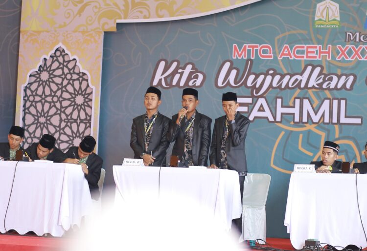 Kafilah Nagan Raya berhasil masuk semi final cabang Fahmil Qur'an putra pada Musabaqah Tilawatil Qur'an (MTQ) XXXVI di Simeulue, Senin (27/11/23) pagi.