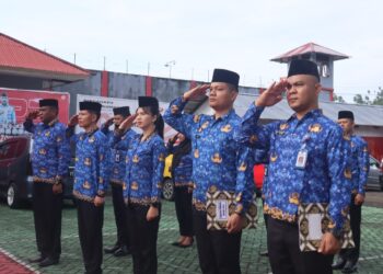Lembaga Pemasyarakatan (Lapas) Kelas IIB Bitung Kanwil Kemenkumham Sulawesi Utara menggelar upacara bendera dalam rangka peringatan Hari Ulang Tahun Korps Pegawai Republik Indonesia (KORPRI) Ke-52 Tahun 2023. Rabu (29/11/23).