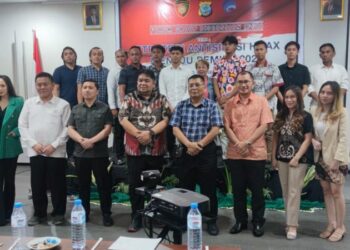 Satuan Tugas (Satgas) Preemtif Operasi Mantap Brata Polesta Manado aktif melakukan pengamanan terhadap kegiatan Focus Group Discussion (FGD) yang bertemakan “Strategi Antisipasi Hoax Menuju Pemilu 2024”.