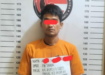 Tim Opsnal Satres Narkoba Polres Labuhanbatu mengamankan 1 (satu) orang berinisial AHR, lk 28 thn, penduduk Jl. SeinTawar Kel. Binaraga Kec. Rantau Utara Kab. Labuhanbatu.
