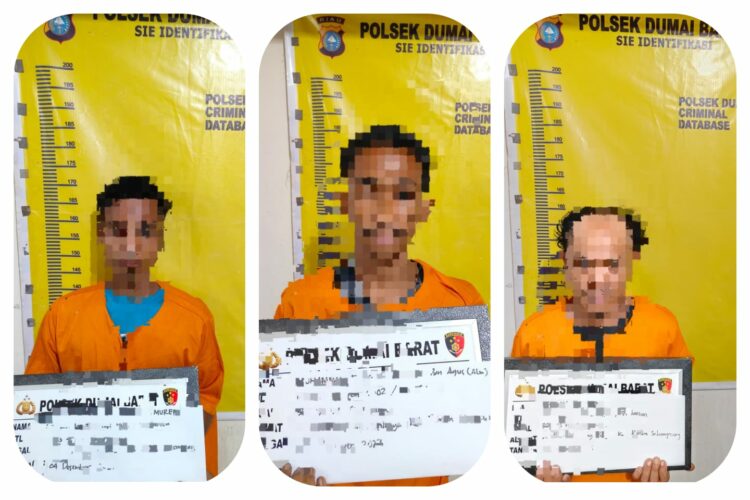 Pemuda berinisial IW (39), AS (24) dan MF (21) yang merupakan warga Kelurahan Rimba Sekampung Kecamatan Dumai Kota diamankan oleh Security PT. Pertamina Patra Niaga usai tertangkap tangan sedang mencoba melakukan perbuatan pencurian dengan cara memotongan besi pipa tiang tower air milik PT. Pertamina Patra Niaga dengan menggunakan satu set alat las potong berikut dengan tabung oksigen dan tabung gas elpiji.