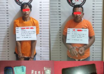 Tim Opsnal Satres Narkoba Polres Labuhanbatu menangkap 2 orang berinisial RAN alias Pandi Lk, 39 thn, warga Jl.Akasia Kel.Padang Matinggi Kec.Rantau Utara Kab. Labuhanbatu dan ZH alias Zefri Lk, 46 thn warga Lingkungan Bangunan Kel.Padang Matinggi Kec.Rantau Utara Kab.Labuhanbatu berikut sejumlah barang bukti Narkoba jenis sabu-sabu serta uang tunai hasil penjualan sabu.