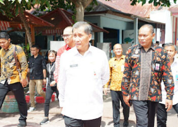 Kepala BPSDM Hukum dan HAM RI, Iwan Kurniawan menyempatkan diri mengunjungi Lapas Kelas llB Kota Bitung. Jumat (08/12/23).