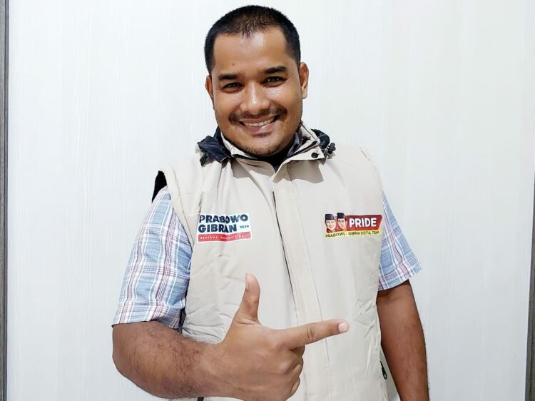 Kordinator Wilayah Aceh Relawan Prabowo Subianto-Gibran Rakabuming Raka Digital Team (PRIDE), Mulyadi Andeta
