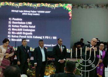 Rindam I Bukit Barisan merayakan Natal dengan melaksanakan ibadah dan perayaan Natal yang dihadiri oleh Danrindam I/BB Kolonel Inf Charles B.P Sagala,S.H.,M.I.P di gedung Adam Malik Rindam I/Bukit Barisan kota Pematang Siantar.