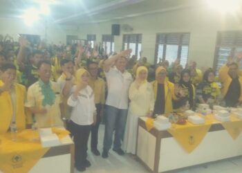 Bamsoet usai melakukan pengukuhan Saksi dan Kader Tempat Pemungutan Suara (TPS) Tim Bambang Soesatyo di Empat Kecamatan Kabupaten Purbalingga, Jawa Tengah, Jumat (8/12/23).