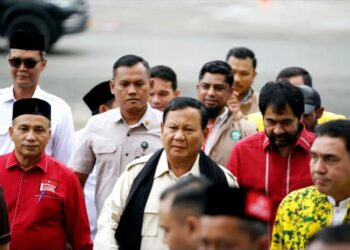Kehadiran calon Presiden Prabowo Subianto, yang hadir bersama Presiden RI ke-6 Susilo Bambang Yudhoyono (SBY) di Aceh